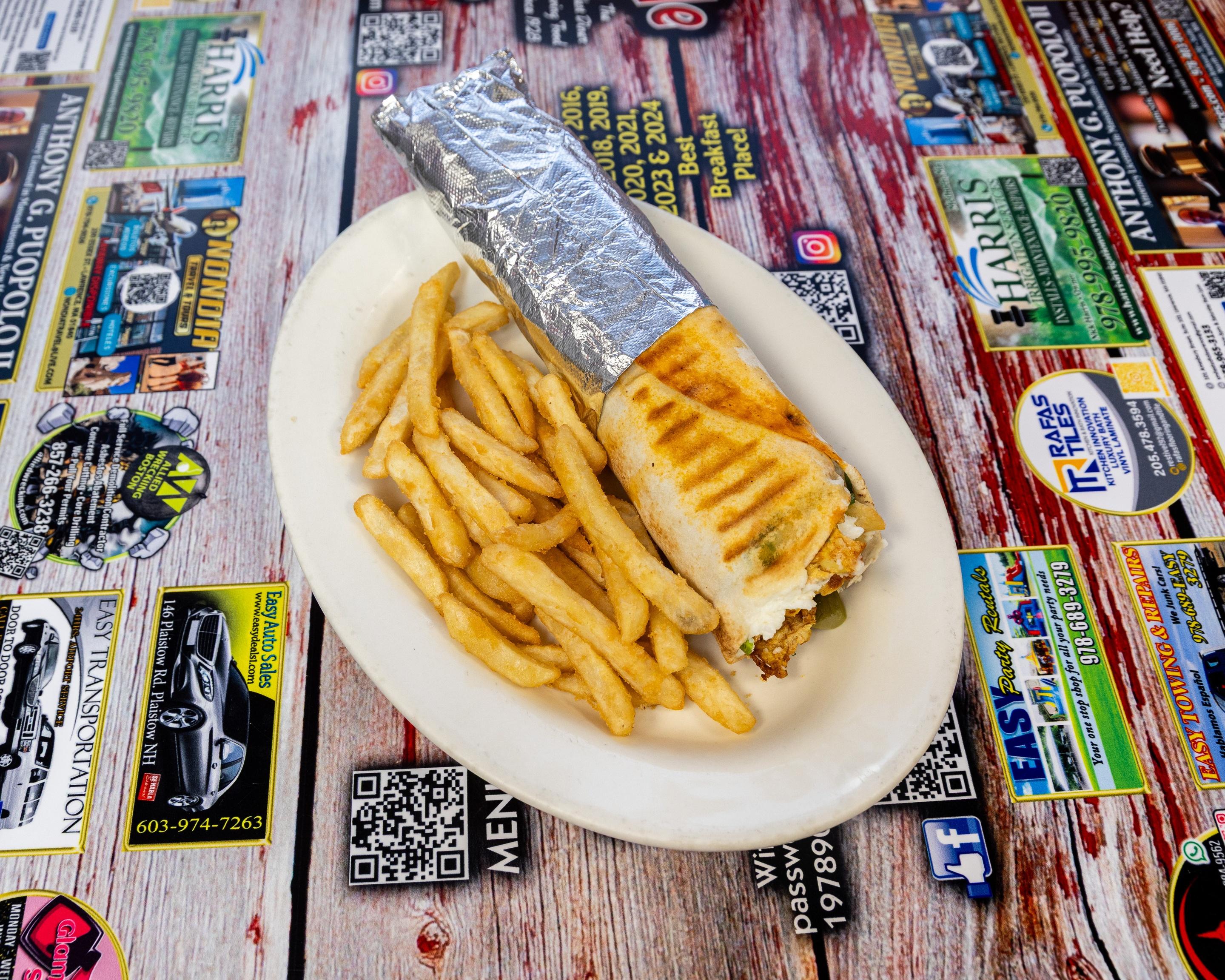 Chicken Shawarma Wrap.