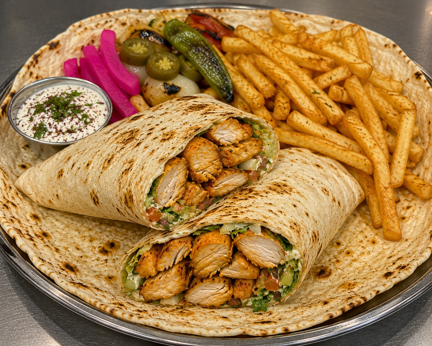 Chicken Tikka Sandwich / ساندويش تيكا دجاج.