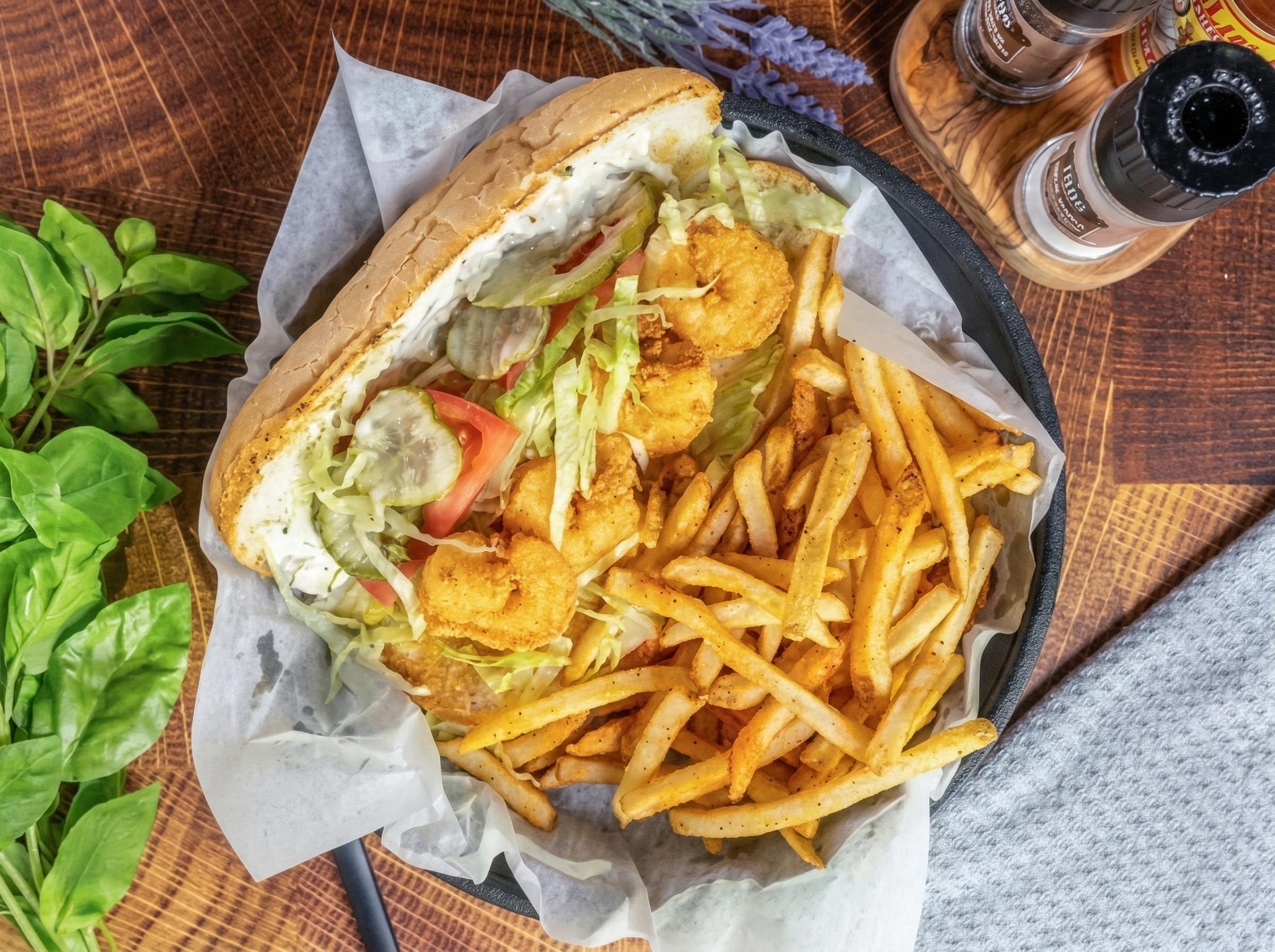 Fried Shrimp Po Boy.