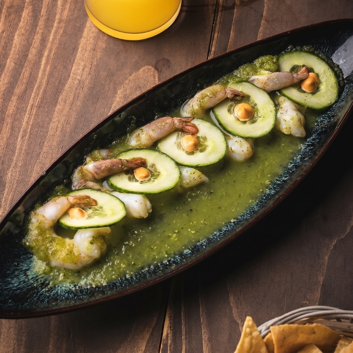 Shrimp Aguachile.