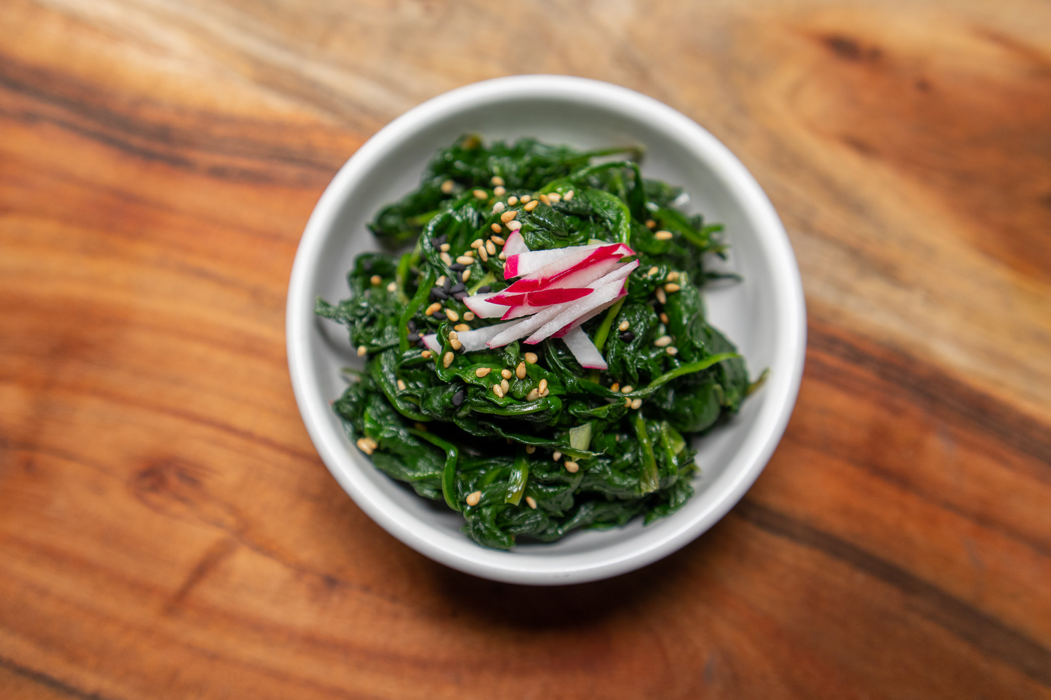 Korean Seasoned Spinach.