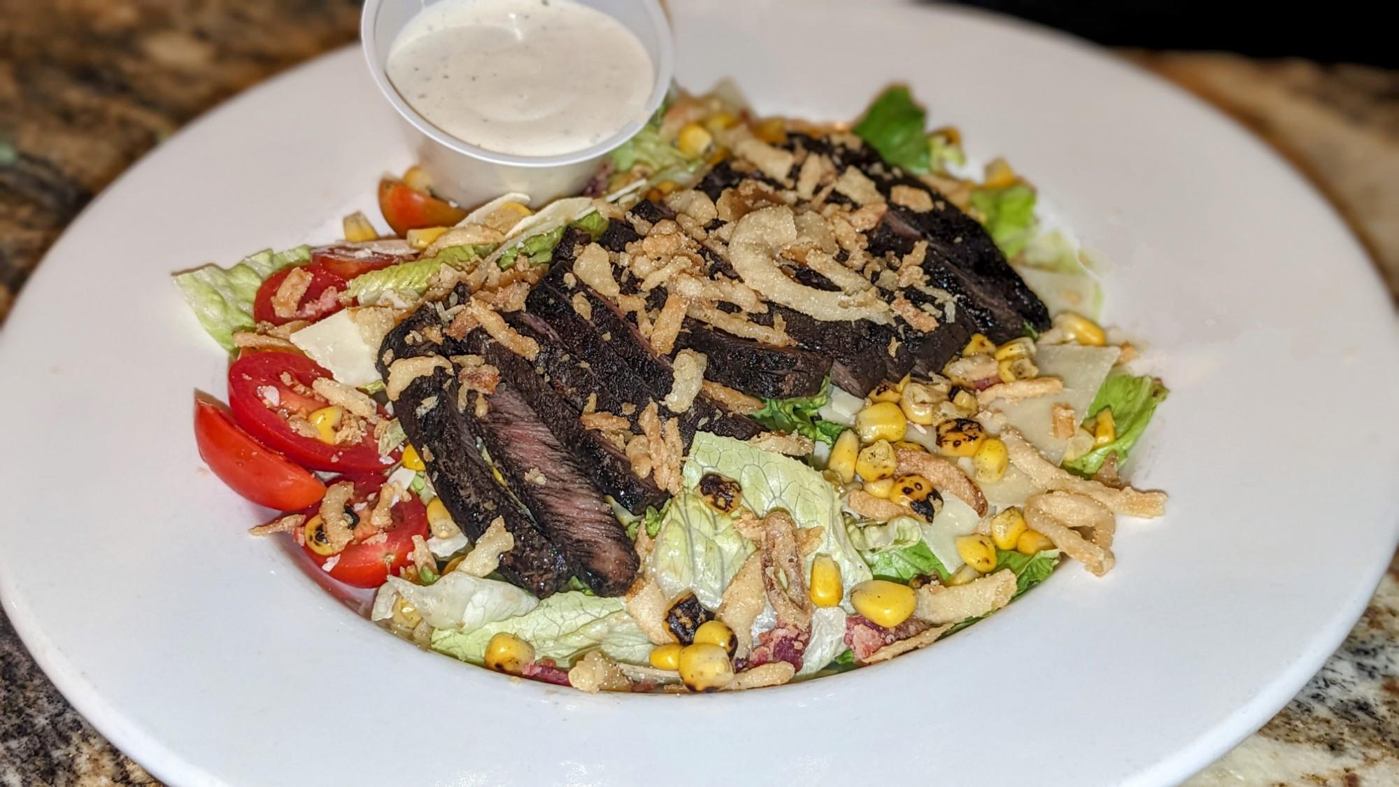 Bourbon Barrel Steak Salad.