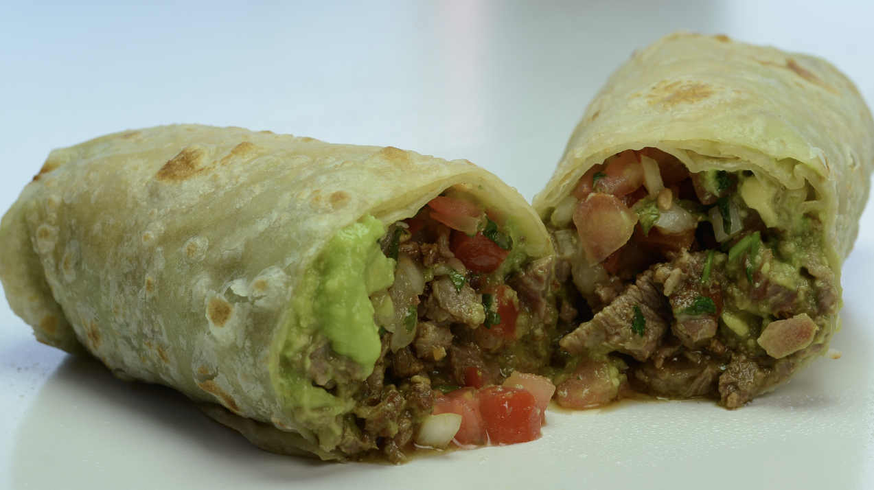 CARNE ASADA BURRITO.