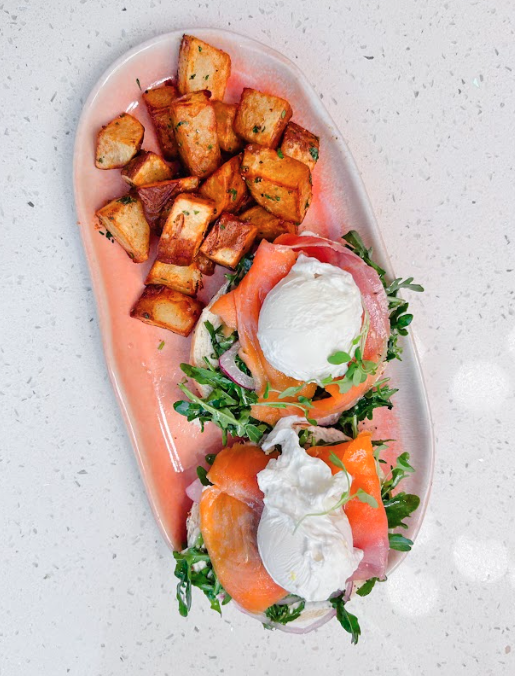Smoked Salmon Bagel.