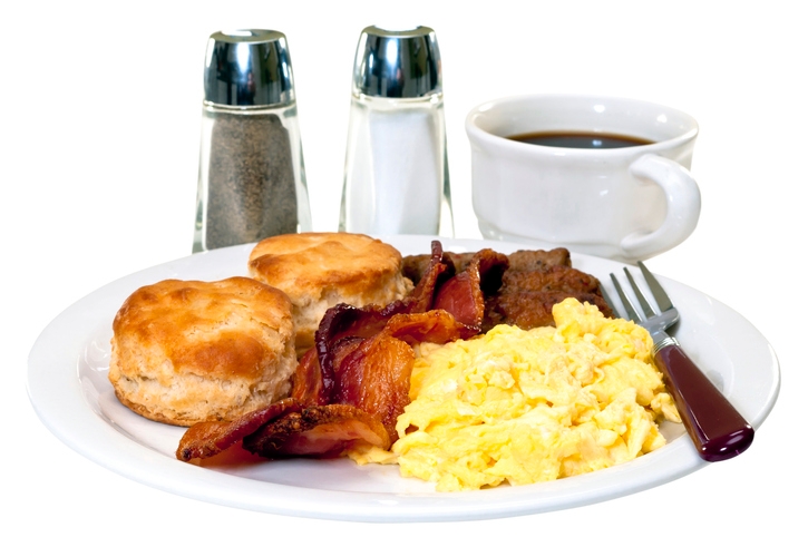 Two Biscuits, Eggs & Meats.