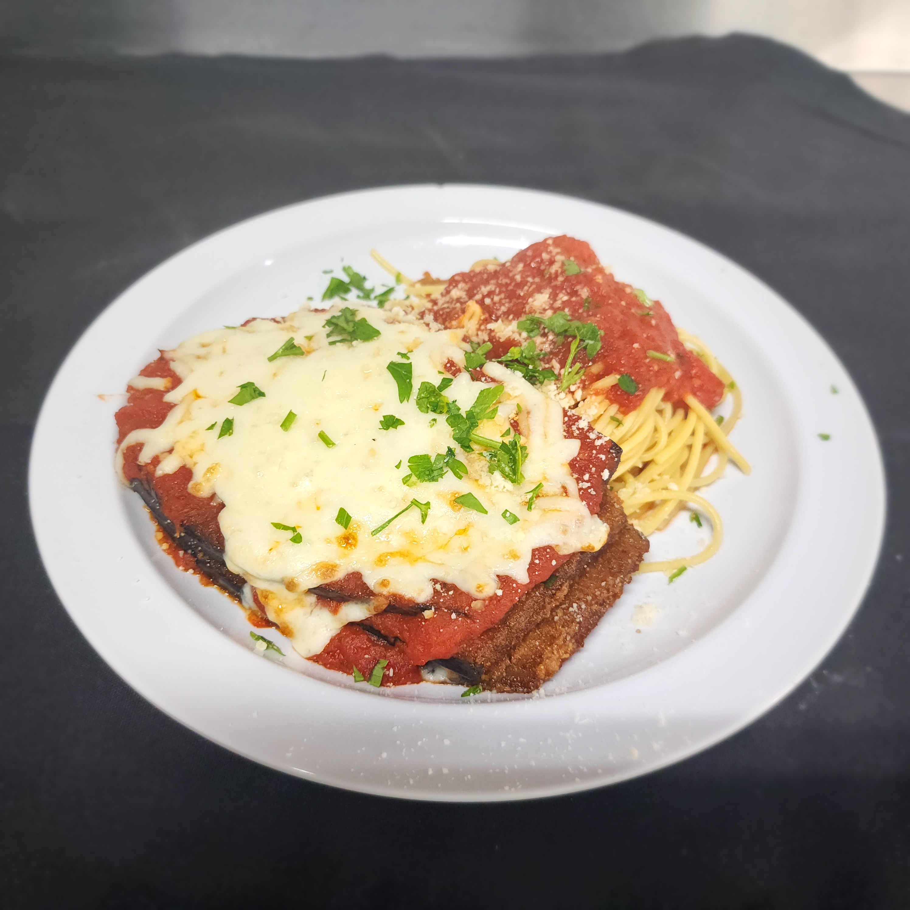 Eggplant Parmesan.