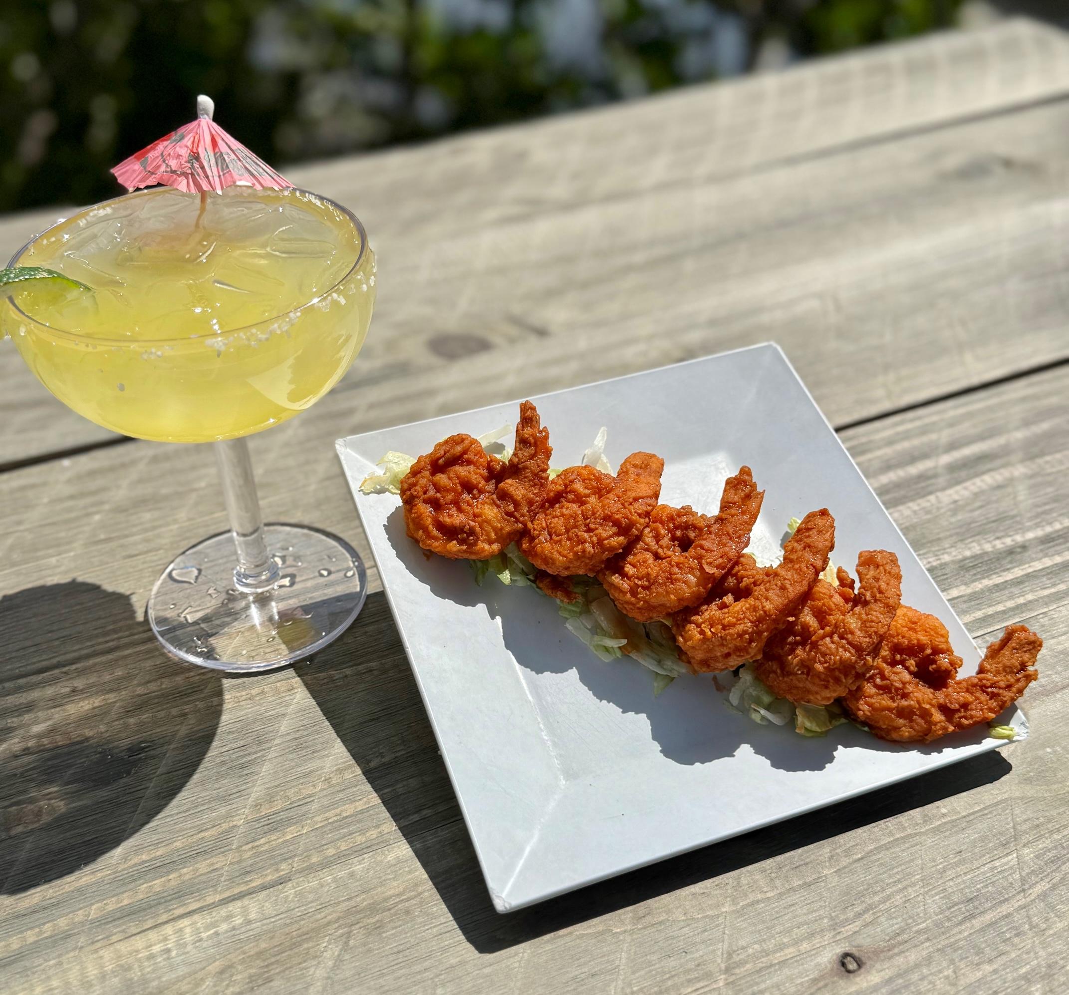 Flaming Gulf Shrimp.