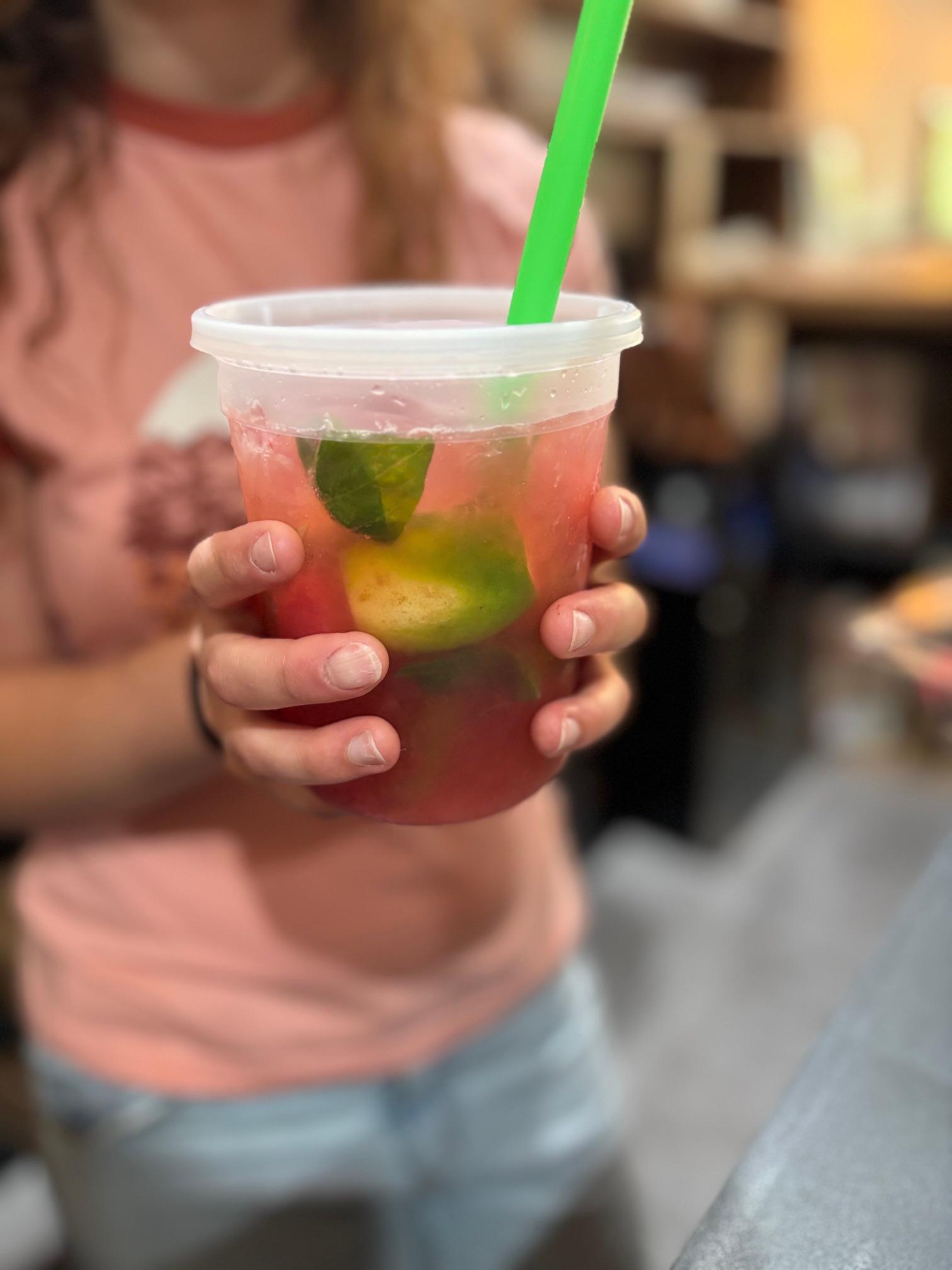 Strawberry Basil Limeade.