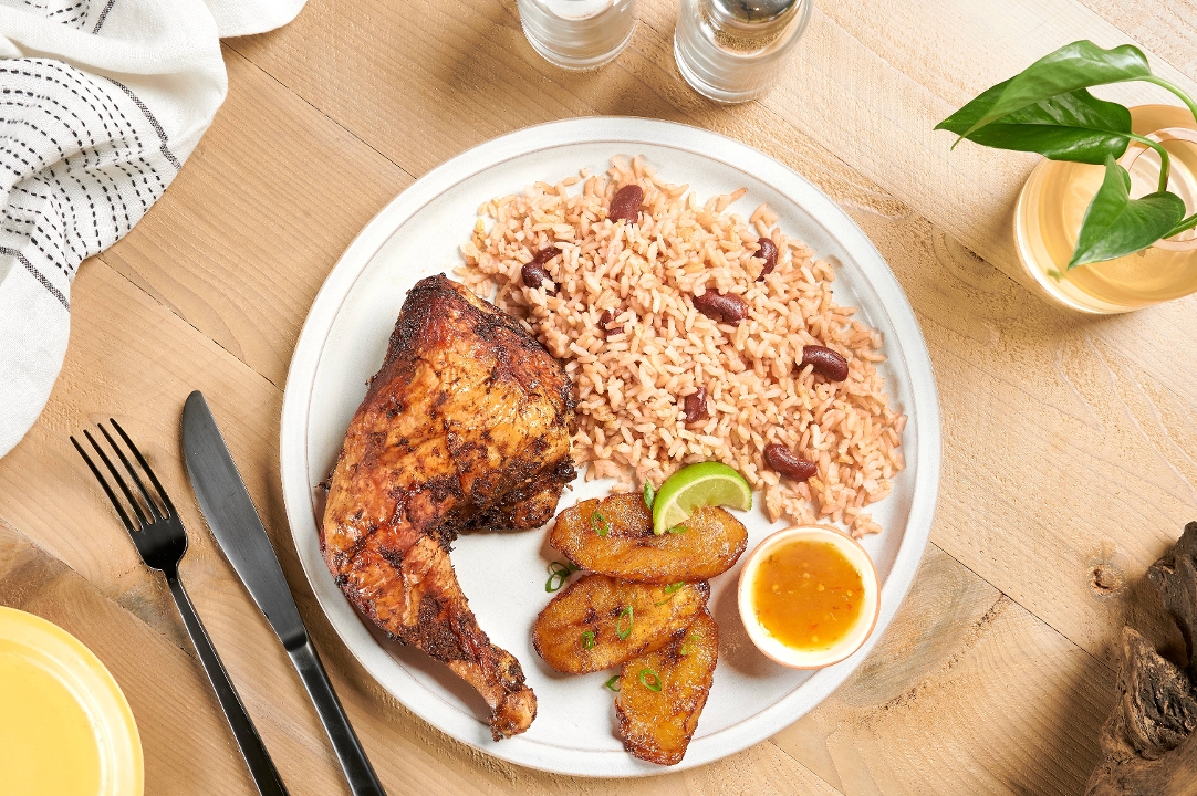 Jerk Chicken (1 Leg & 1 Thigh).