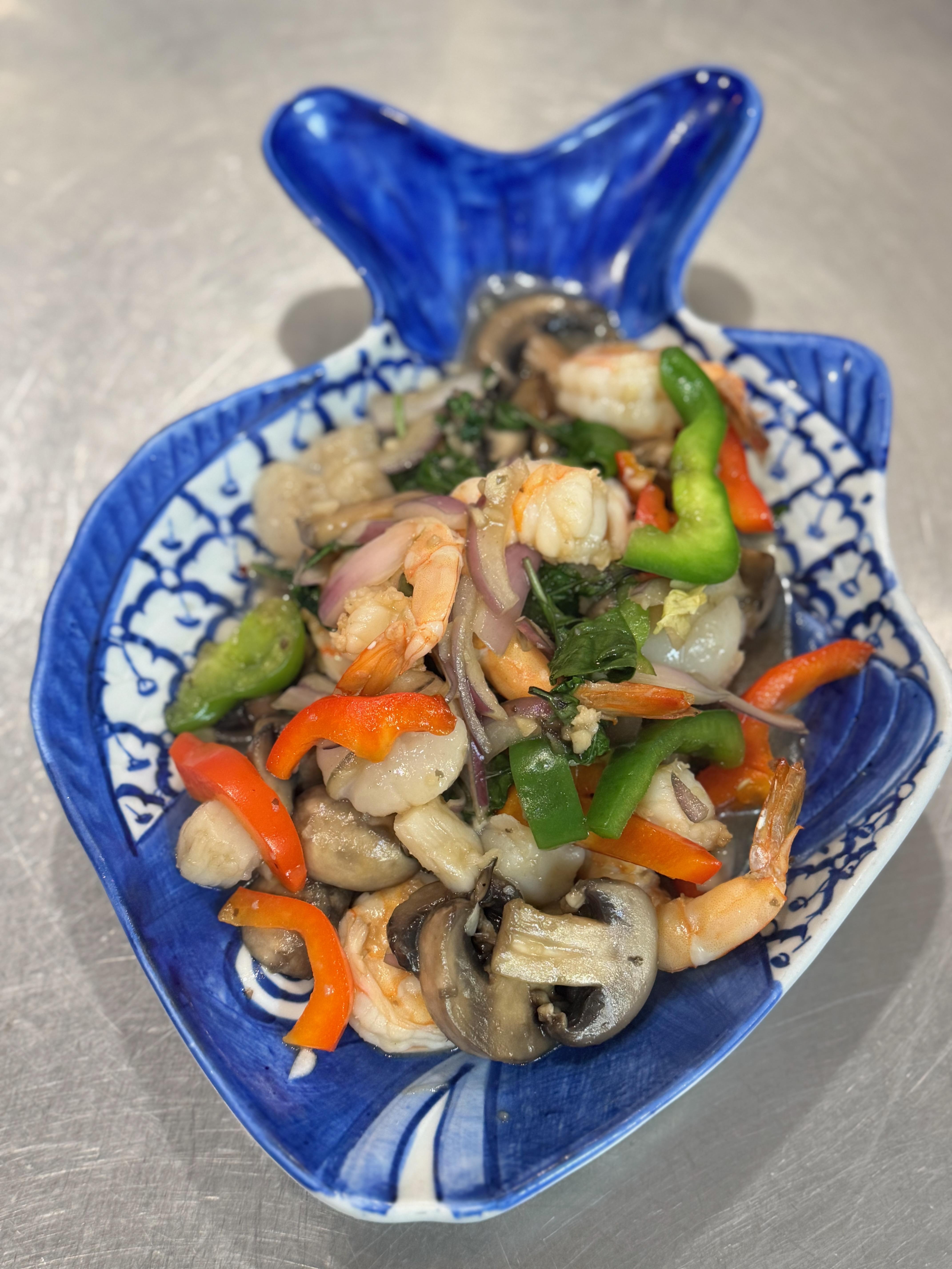 Spicy Shrimp & Scallop.