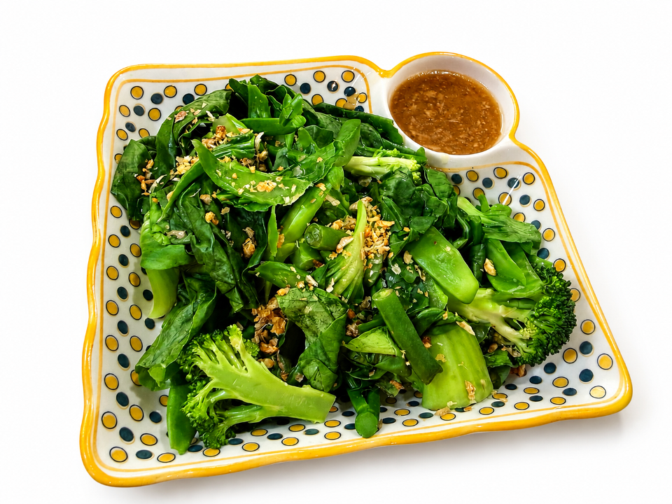 Steamed Mixed Greens.
