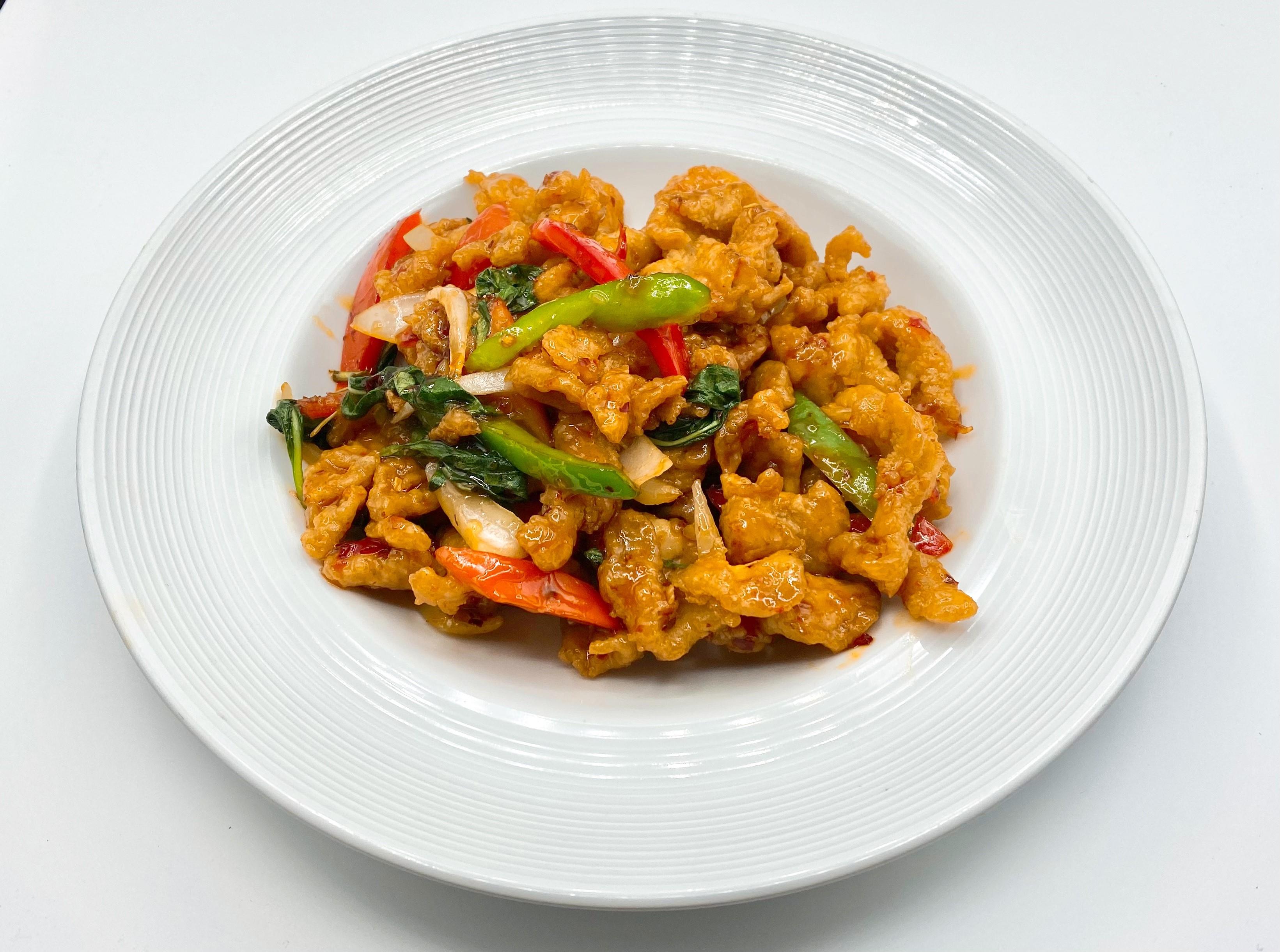 Crispy Chicken Basil.