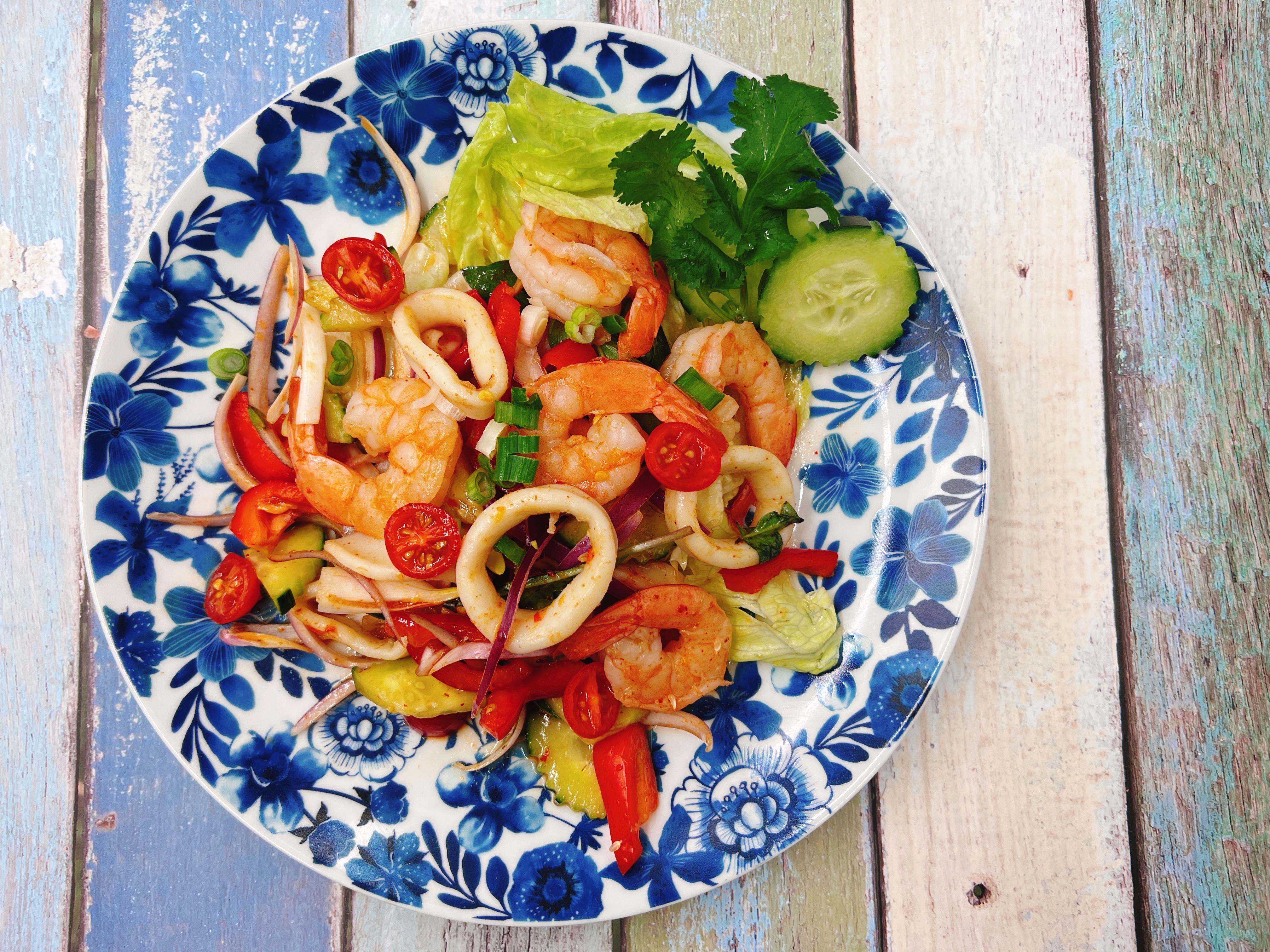 Seafood (Mixed Sh & Sq) Salad.