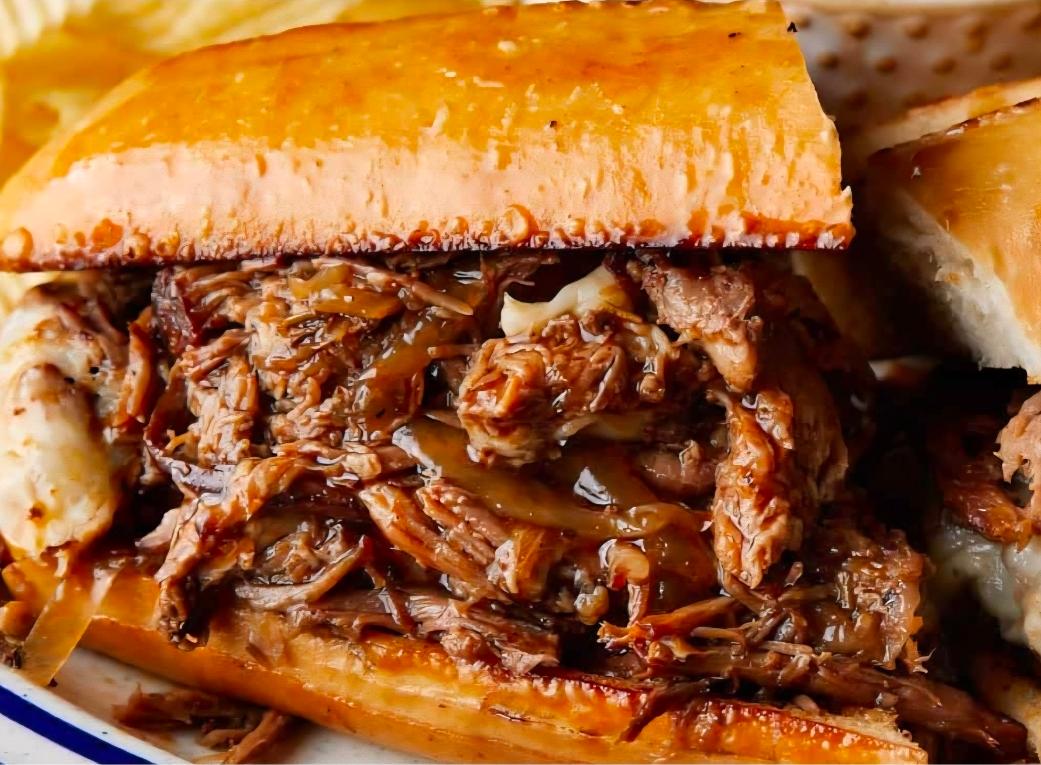 Pulled Beef Sandwich.