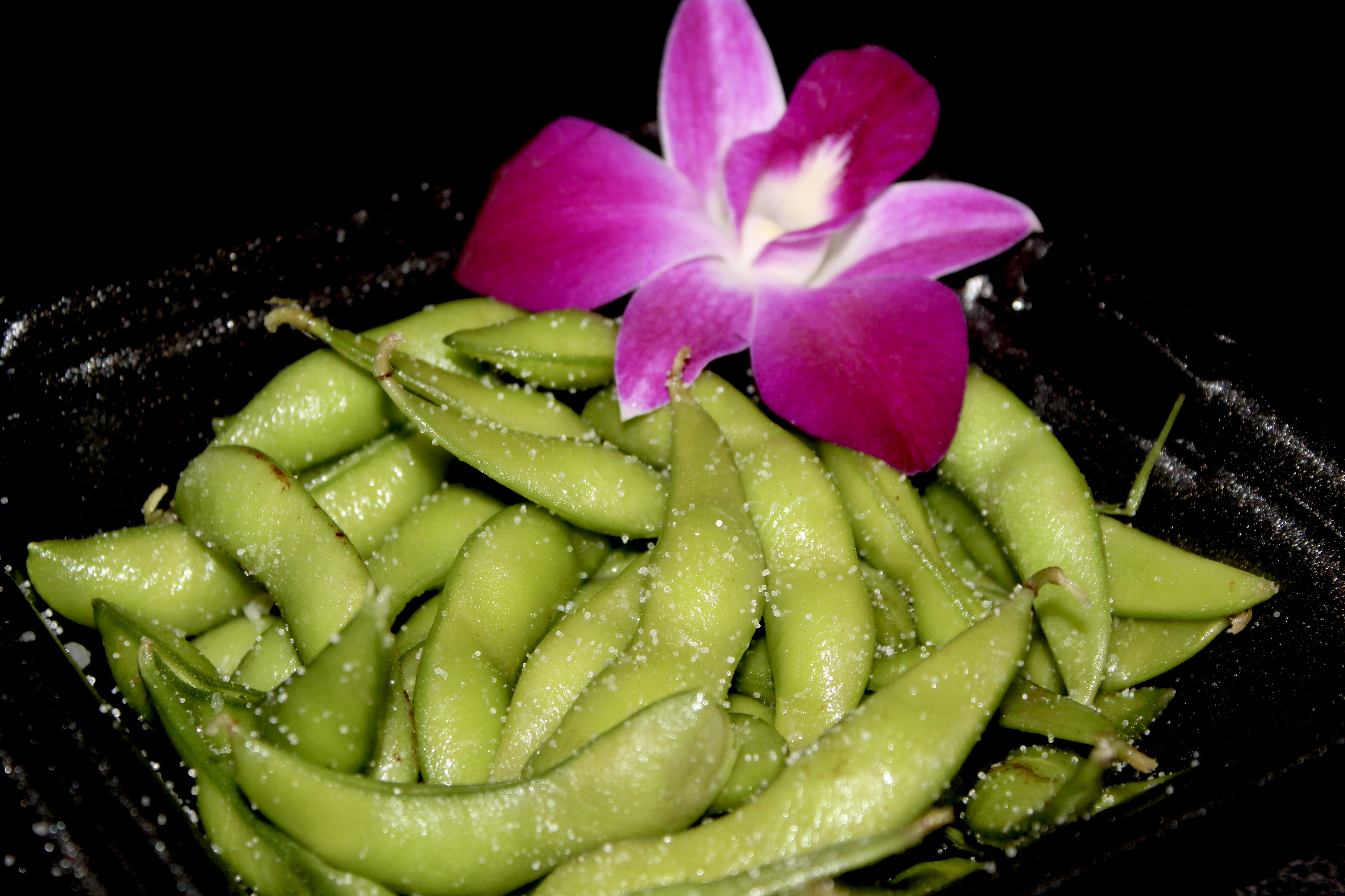 Salted Edamame.