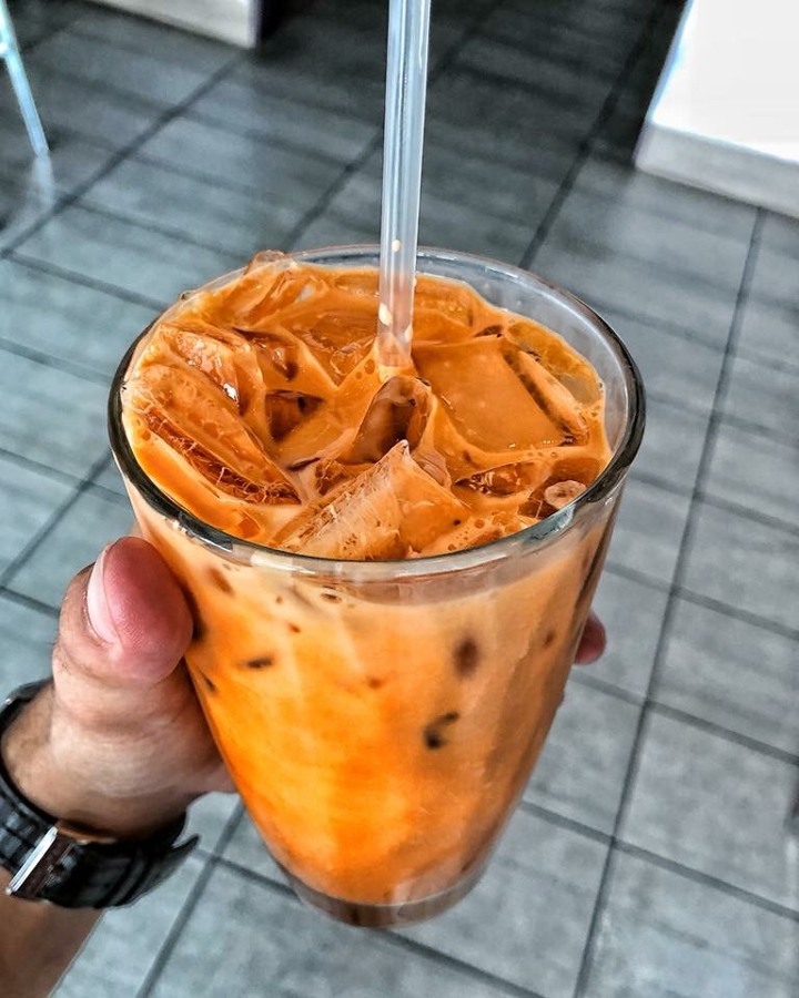 Homemade Thai Iced Tea.