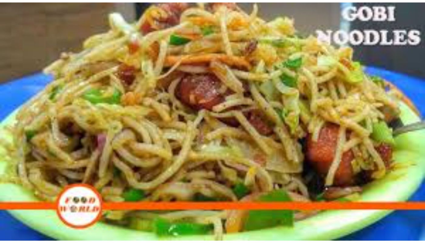 Hakka Noodles  Chilli Gobi - Vegan.