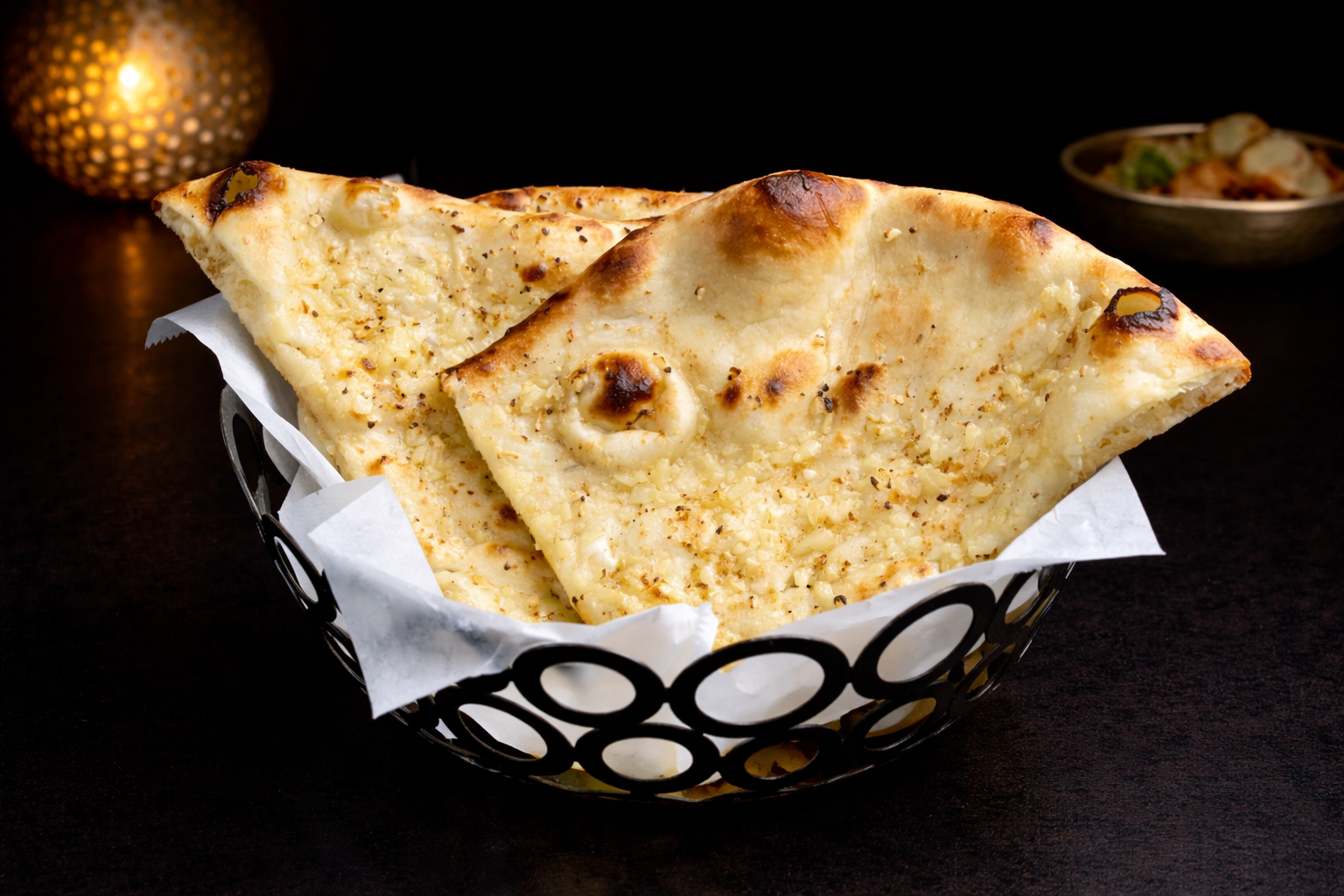 Garlic Naan (NO CILANTRO).