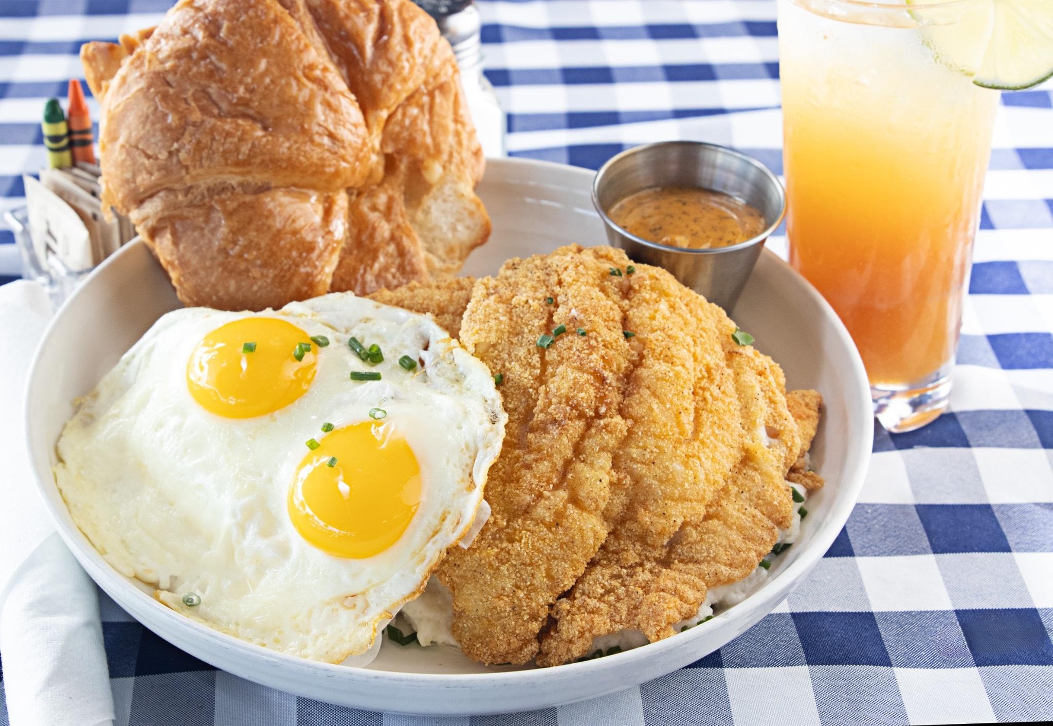Catfish Grits & Eggs.
