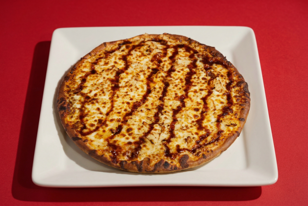 Large BBQ Chicken Pizza.