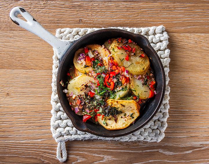 Red Pepper Baked Batata.