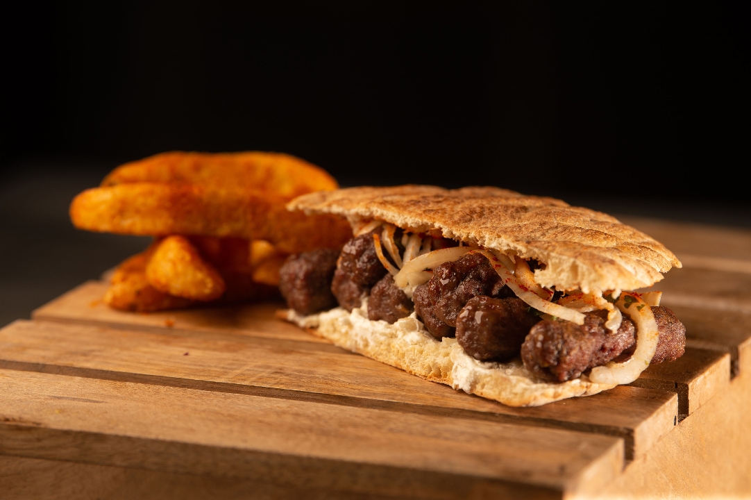 Balkan Kebab Sandwich.