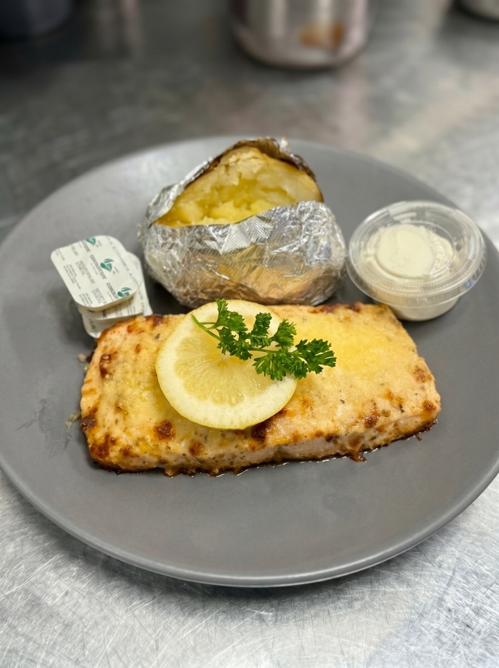 Hot Honey Salmon.