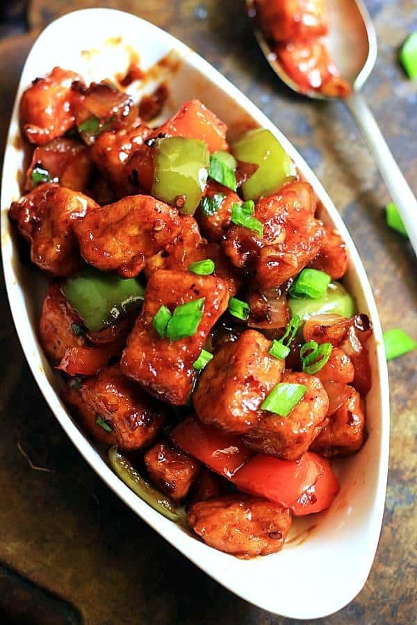 Chilli Paneer.