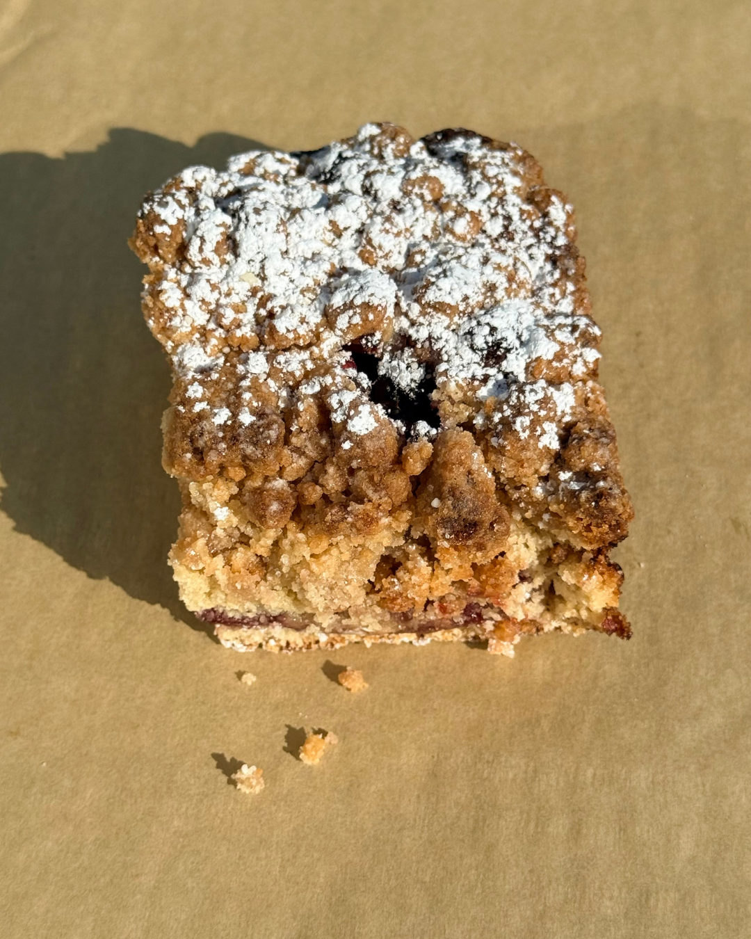 Raspberry Crumble Bar.