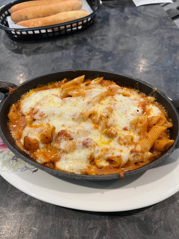 Baked Mostaccioli.