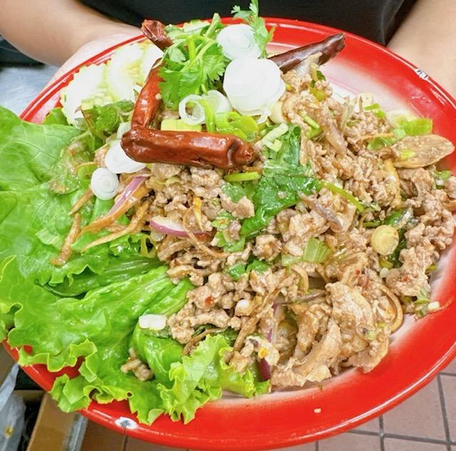 Larb crispy duck.