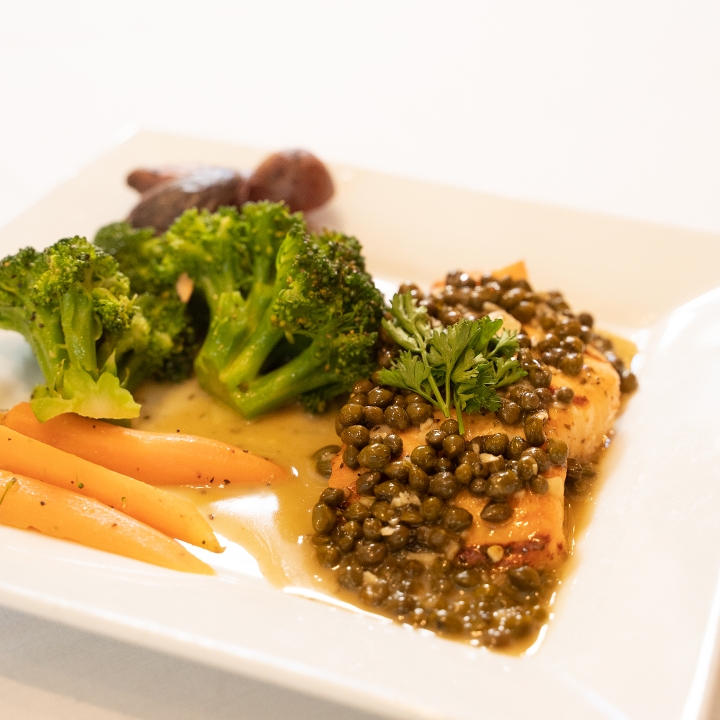 Salmon Piccata.