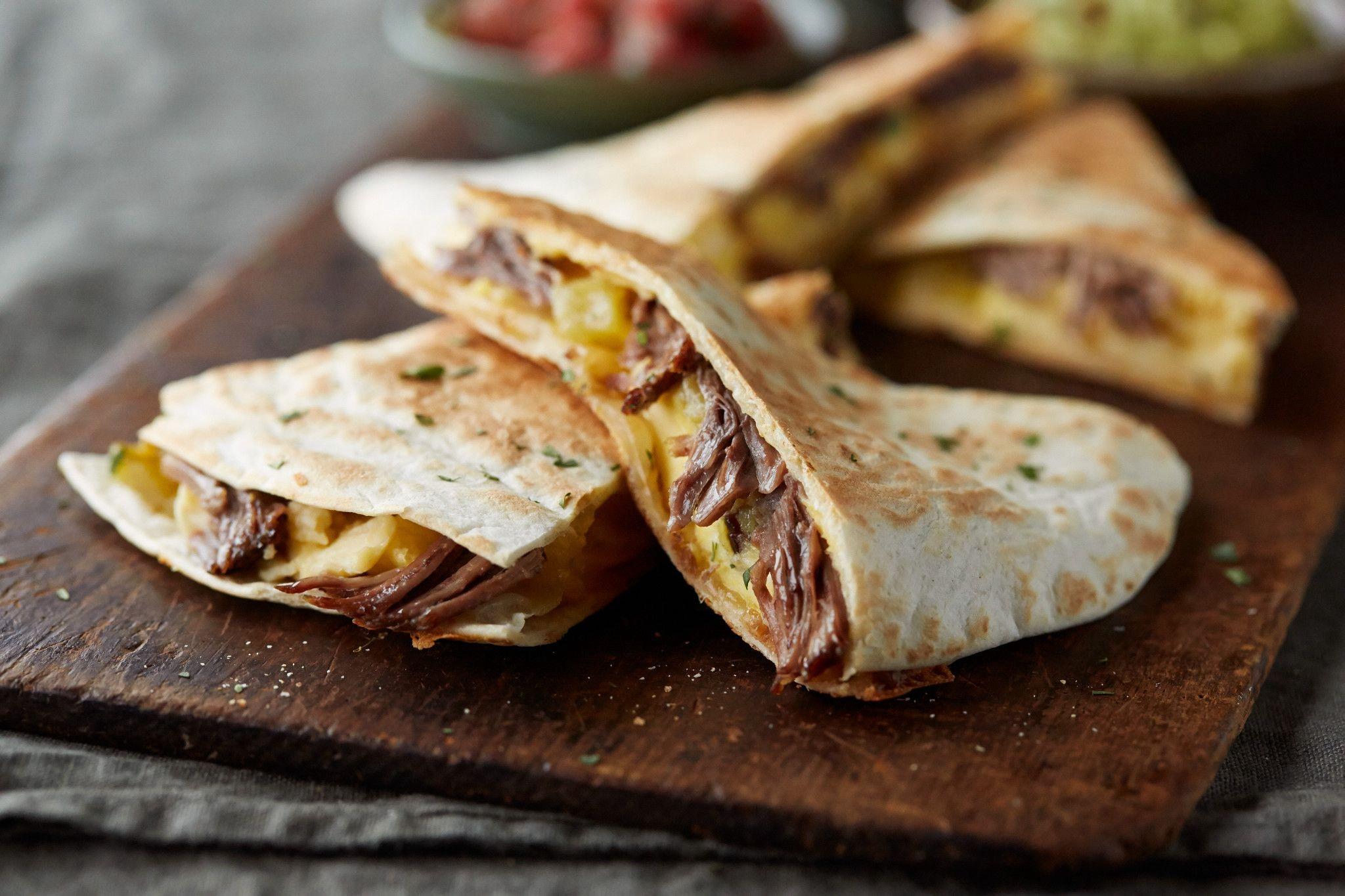 Ala Shredded Beef Quesadilla.