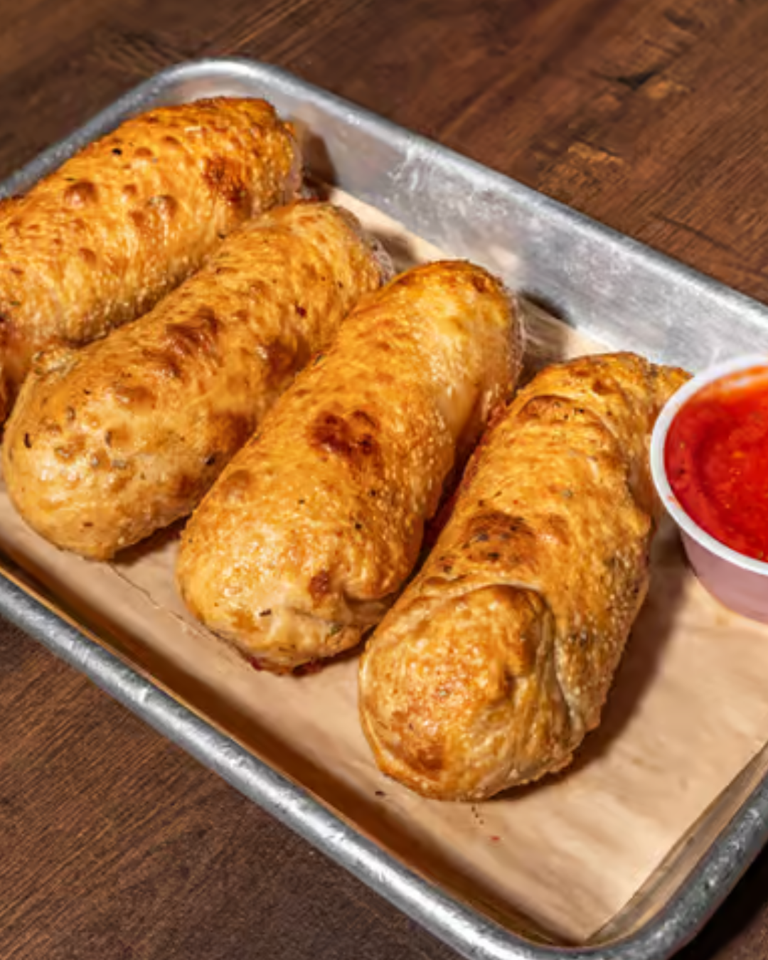 4 Pepperoni Rolls.