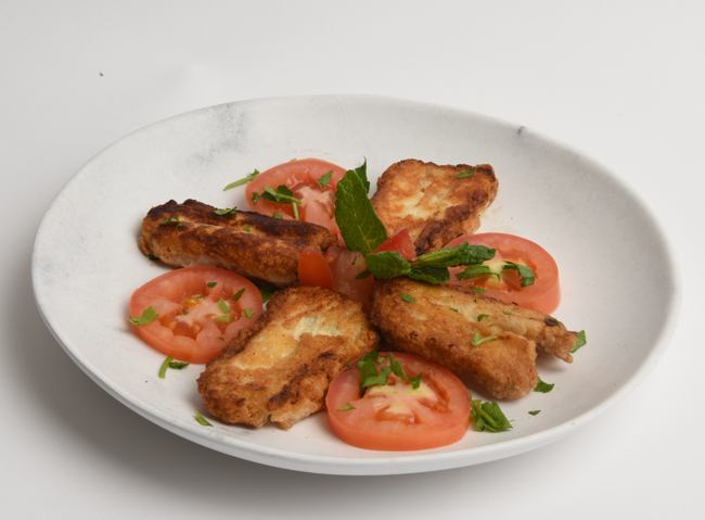Grilled Halloumi Cheese.