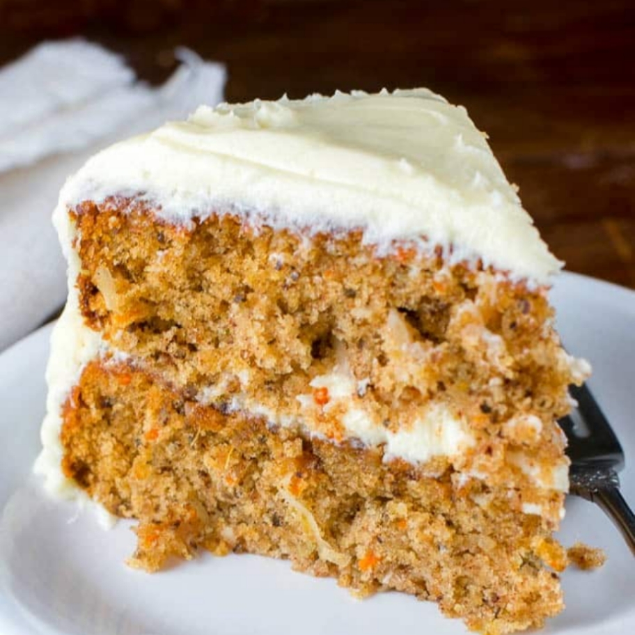 Carrot Cake with Cream Cheese Icing.