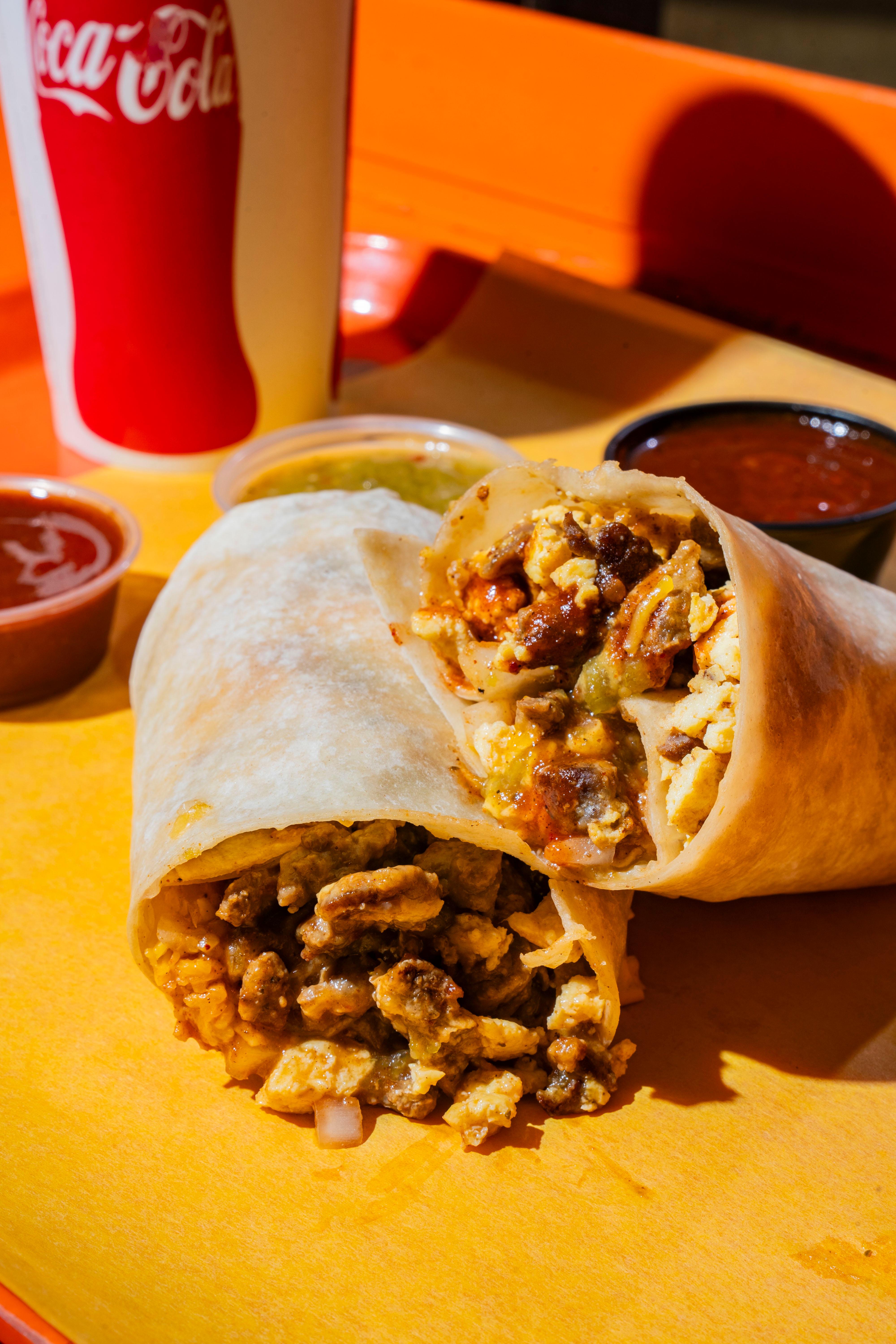 23 - Egg & Beef Burrito.