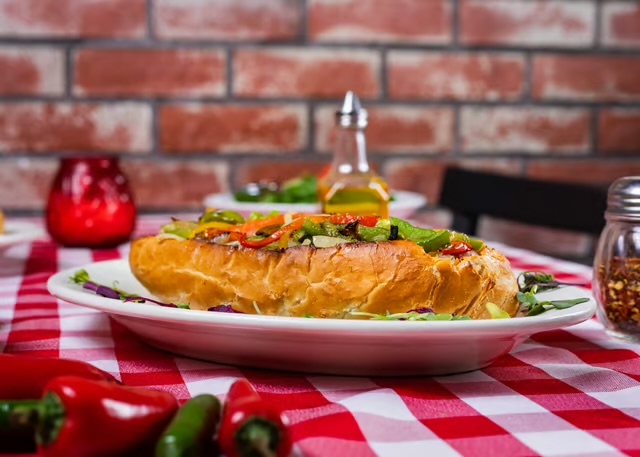 Sausage Parmesan Sandwich.