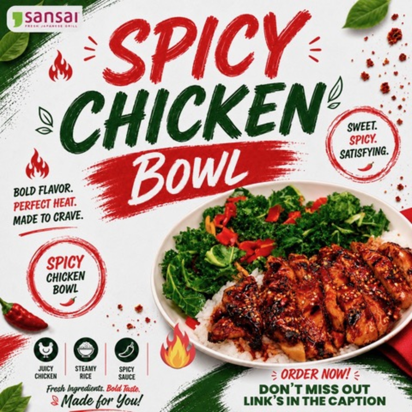 Spicy Chicken Bowl.