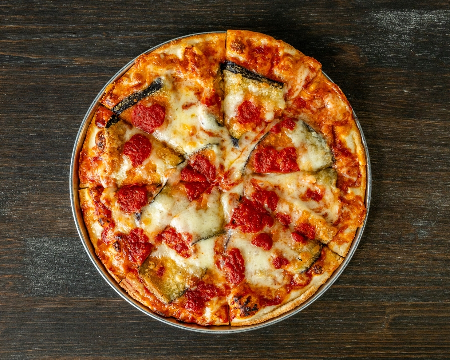 14 inch Eggplant Pizza.