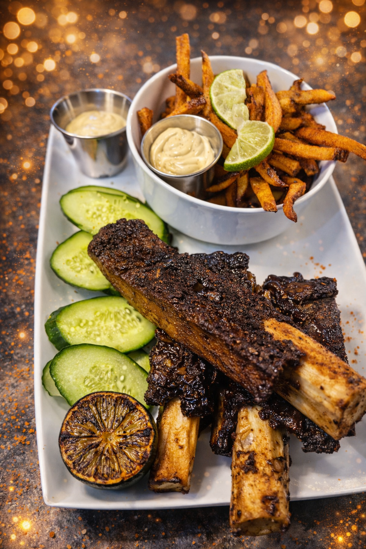Award-Winning Dinosaur Beef Ribs.