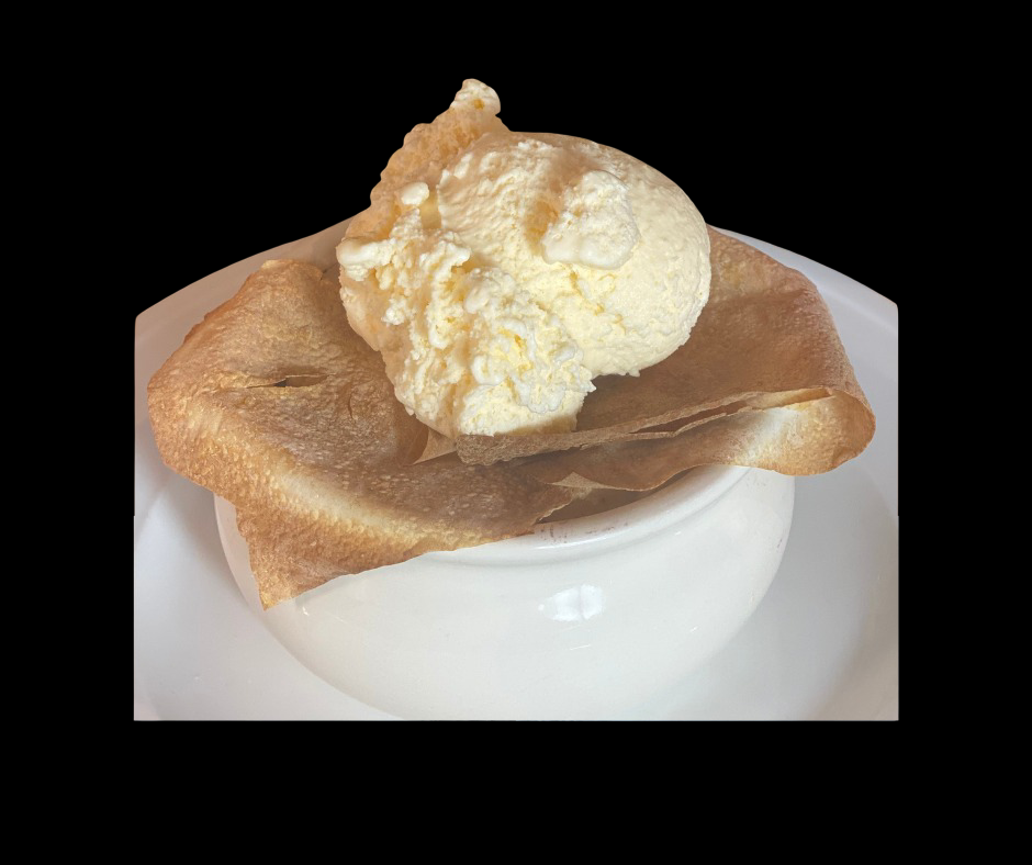 Apple Crisp A La Mode.