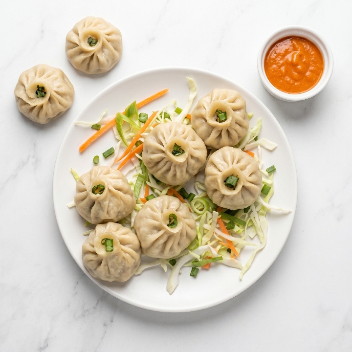 Veg Steam Momos.
