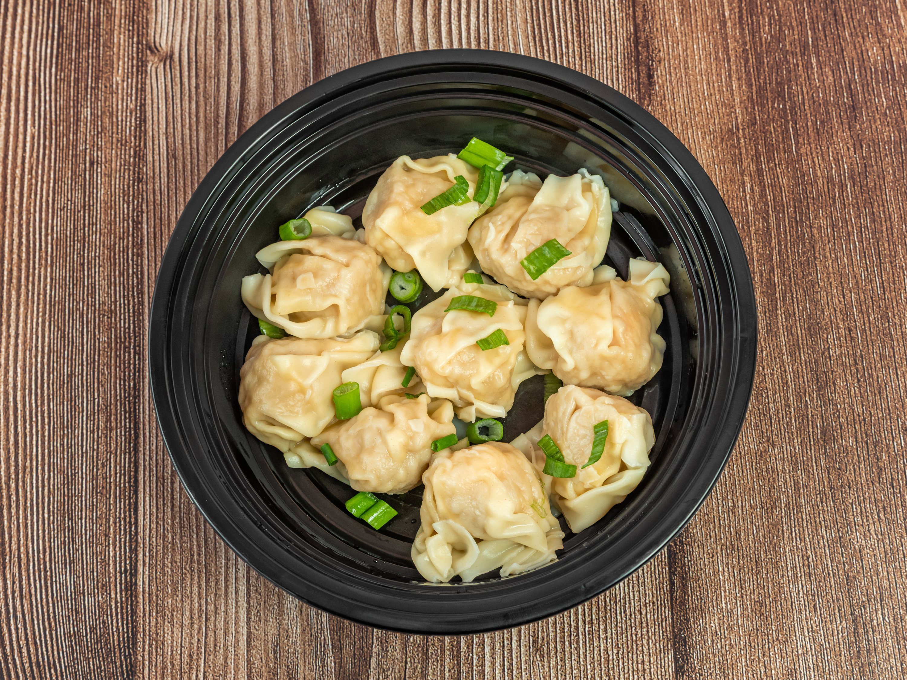Pork & Shrimp Wontons in Chili Oil Soup (8).