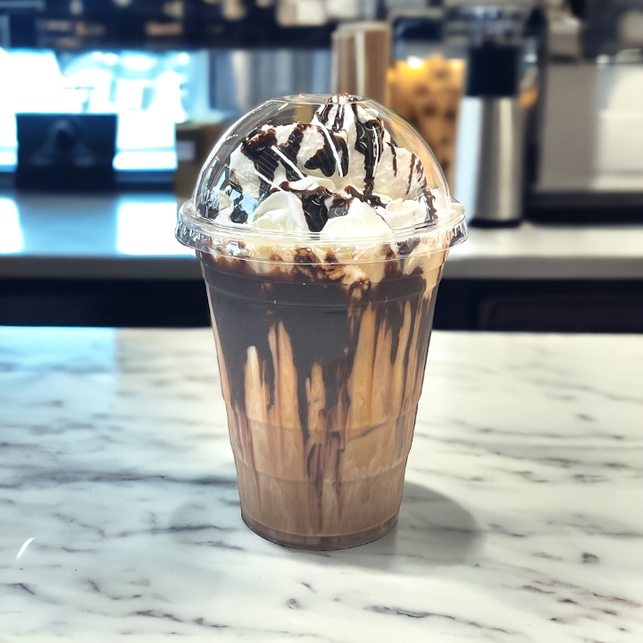 Dark Chocolate Mocha (16 oz) - Iced.
