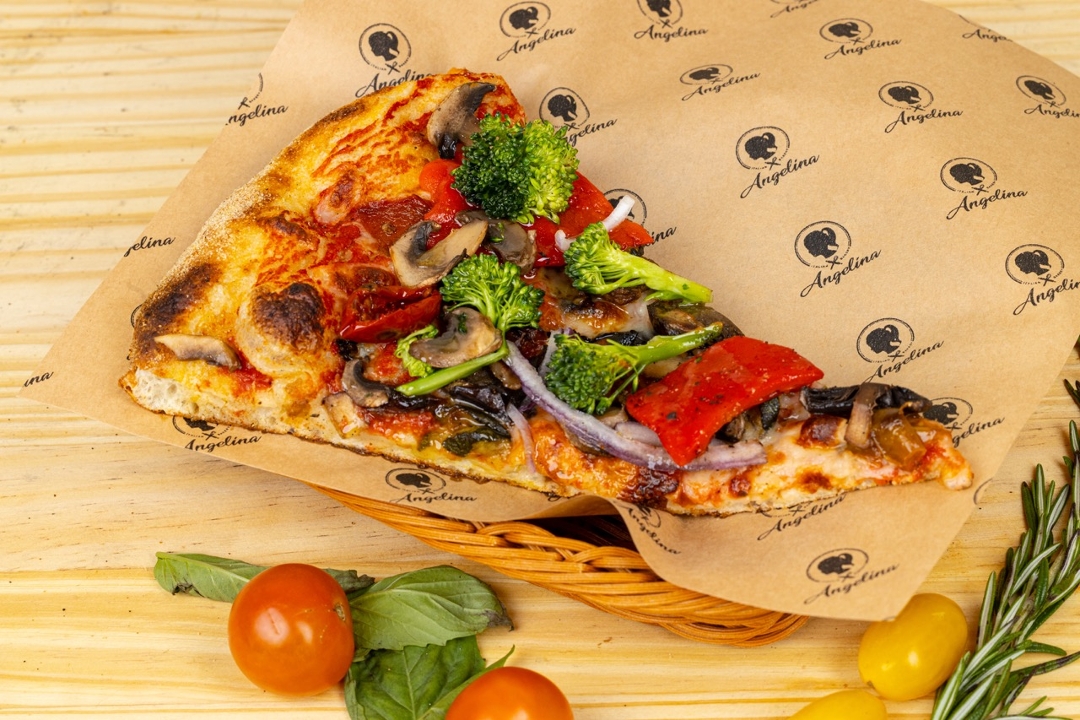 Roasted Veggie "Supreme" Pizza - Slice.