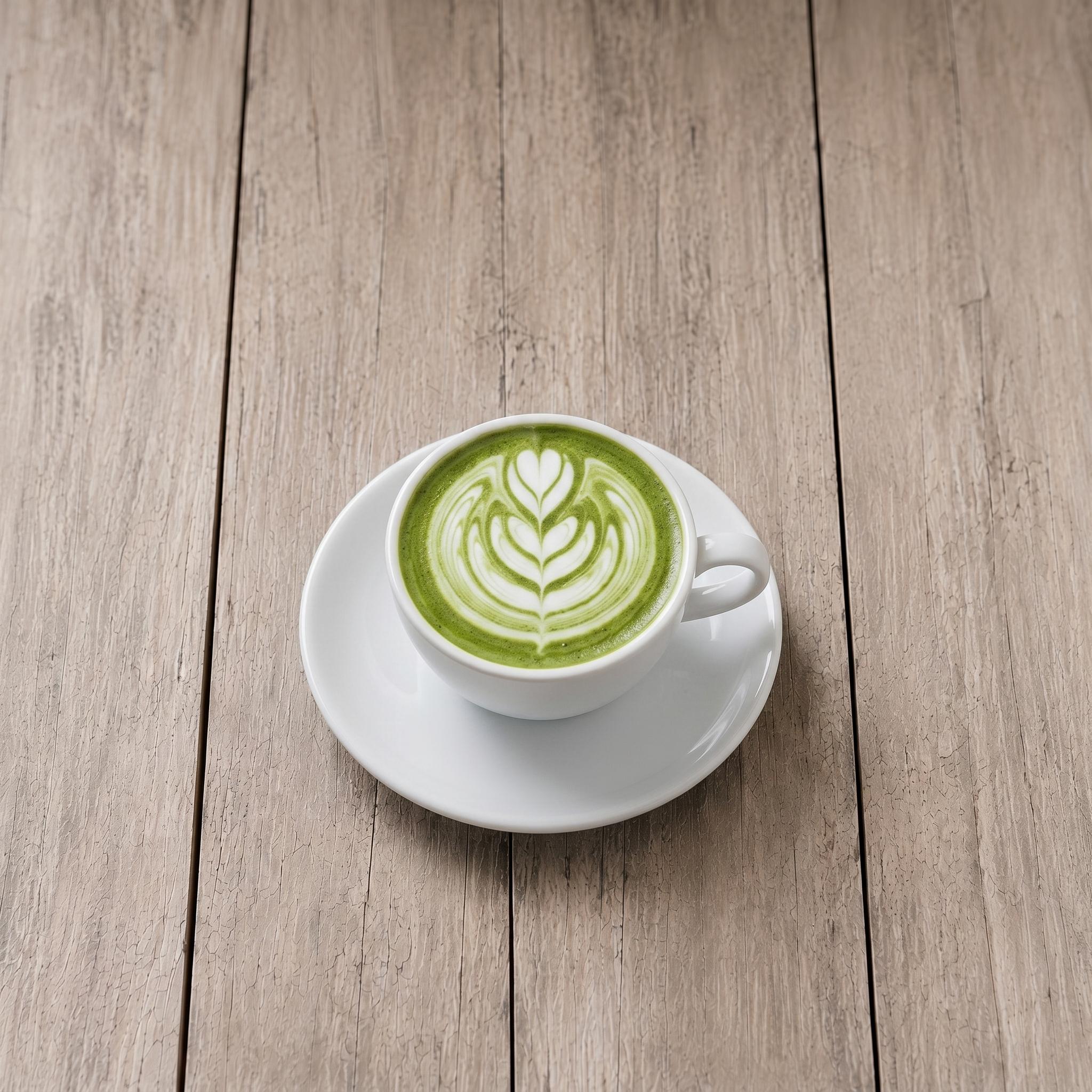 Hot Espresso Matcha.