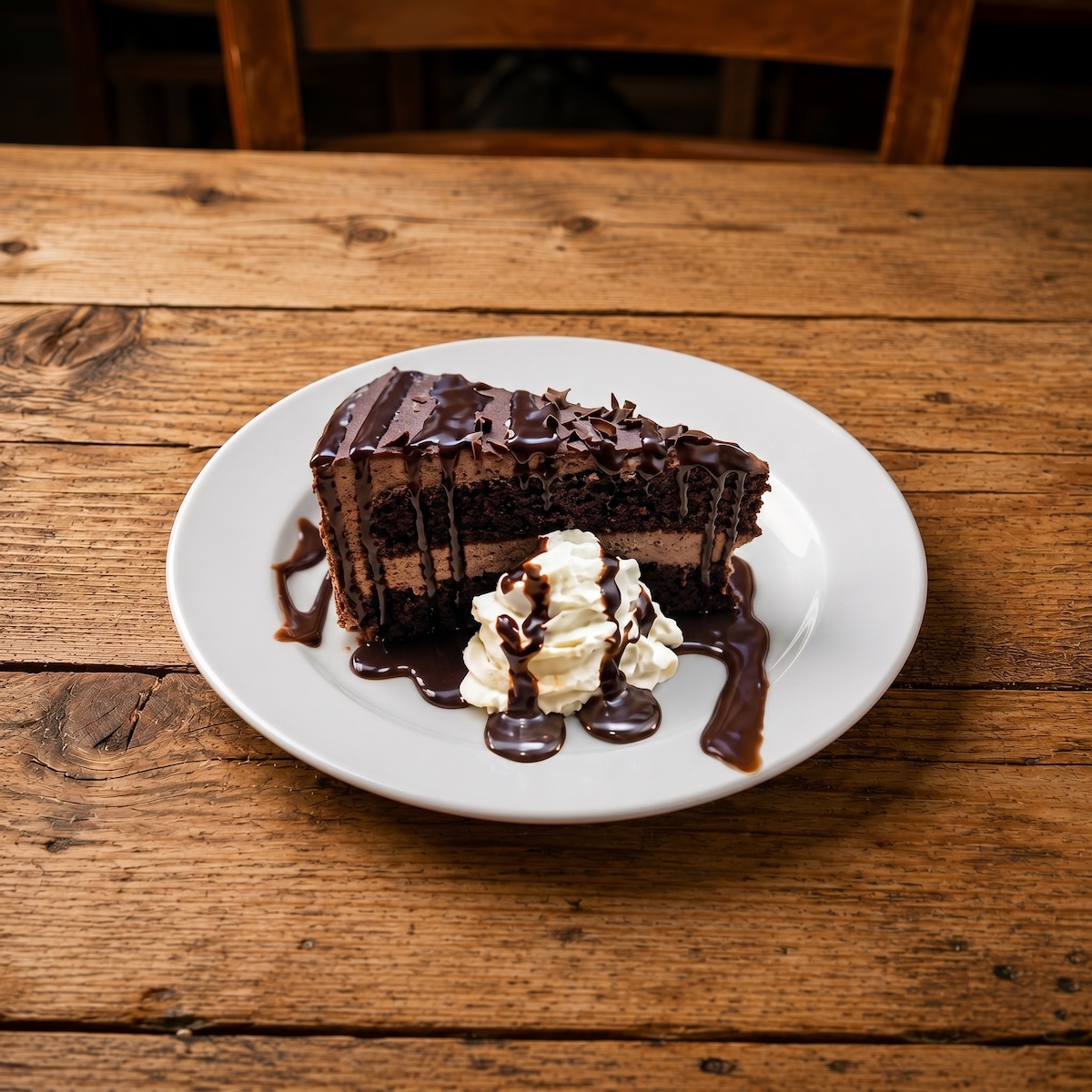 Chocolate Mousse Cake.