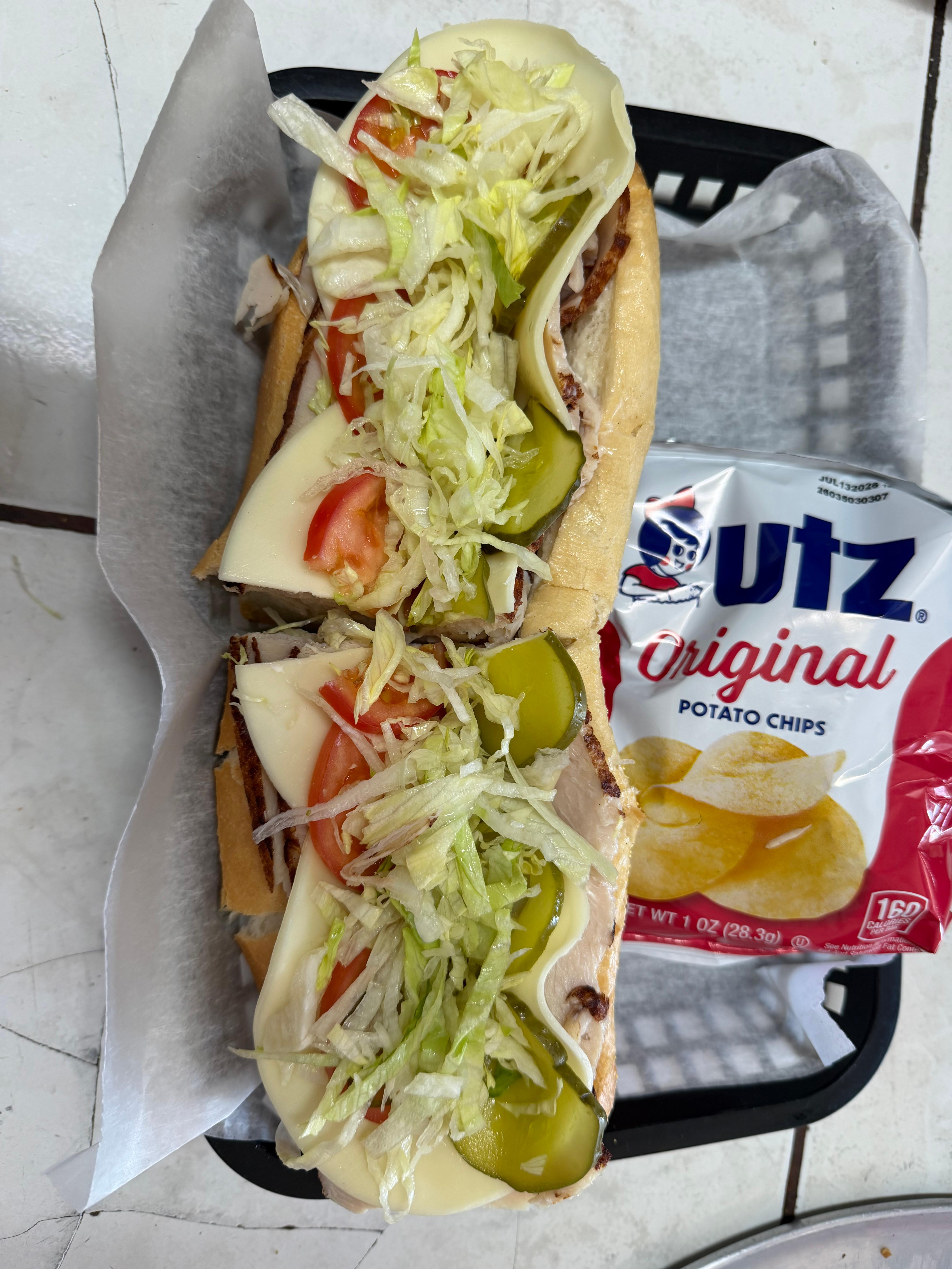 Turkey & Cheese Sub.