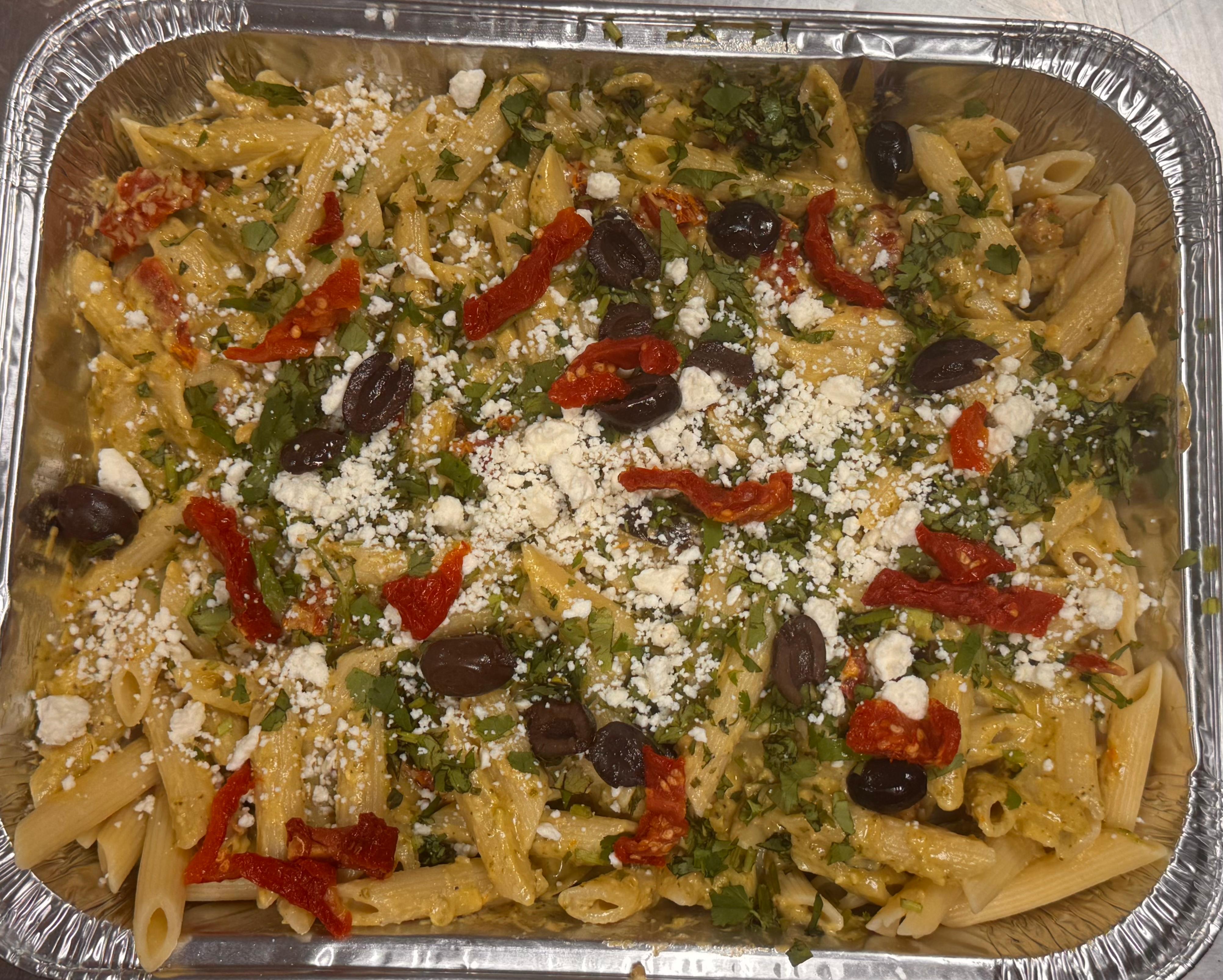 PENNE AL PESTO TRAY.